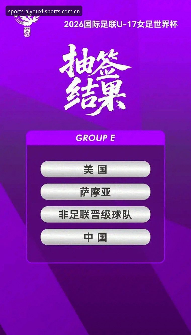 爱游戏iOS版手机版 U17世界杯抽签结果深度解析:中国男女足分组情况及晋级前景完整指南